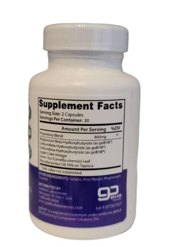 (5 Pack) Trim Life Labs Keto Pills Includes Apple Cider Vinegar Patented goBHB® Exogenou Justified Laboratories