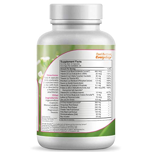 Zahler Female Totality, Fertility Supplements for Women, Fertility Prenatal Vitamins, Certified Kosher