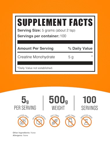 BULKSUPPLEMENTS.COM Creatine Monohydrate Powder - Creatine Supplement