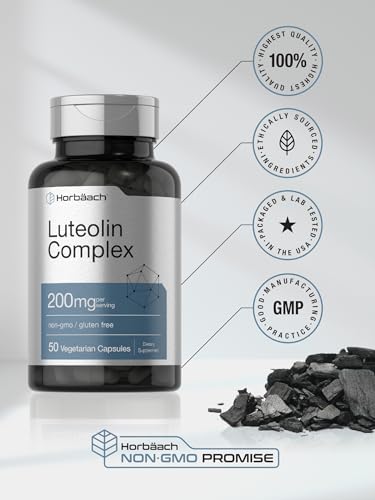Luteolin Complex with Rutin | 50 Capsules | Vegetarian, Non-GMO & Gluten Free Flavonoid Horbäach