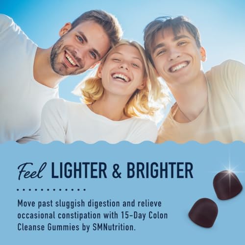 15 Day Colon Cleanse & Detox Gummies | Occasional Constipation & Bloating Relief SMNutrition