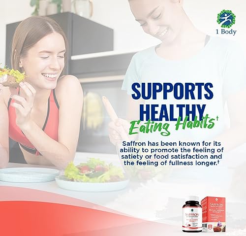 1 Body Saffron Extract 8825 – Antioxidant & Mood Support Saffron Supplement 1 Body