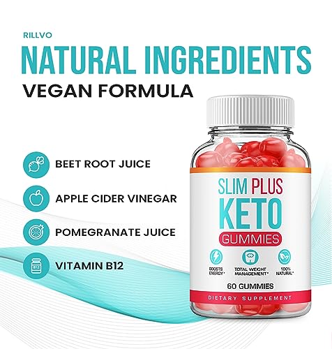 (5 Pack) Slim Plus Keto ACV Gummies - Official - Keto Slim Plus ACV Advanced Weight Loss Rillvo