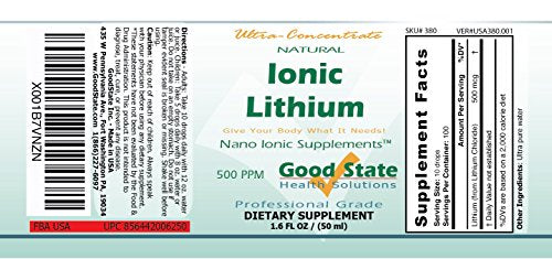 (Glass Bottle) Good State Liquid Ionic Lithium Ultra Concentrate