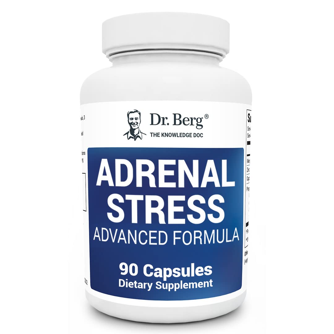 Dr. Bergโs Adrenal Stress Advanced Formula - Adrenal Support Supplements for Stress