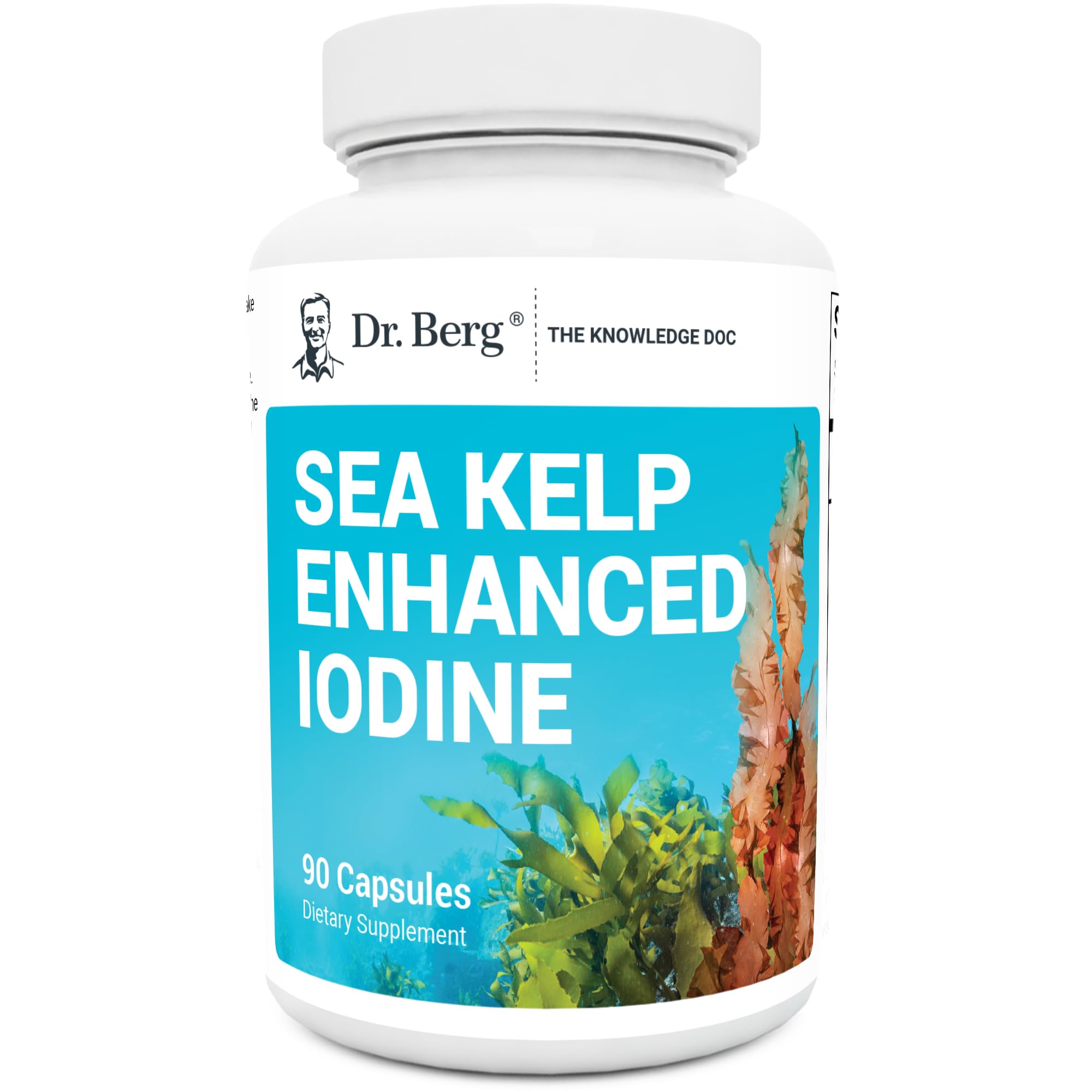 Dr. Berg's Sea Kelp Enhanced - Pure Healthy Thyroid Support Natural Antioxidants