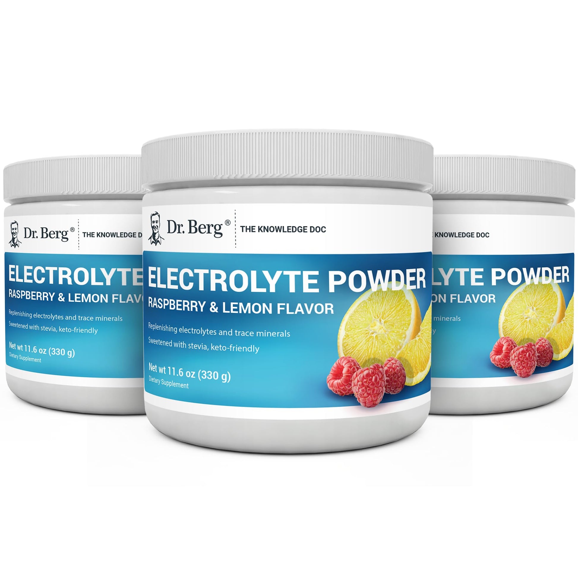 Dr. Berg Hydration Keto Electrolyte Powder - Enhanced w/ 1,000mg of Potassium