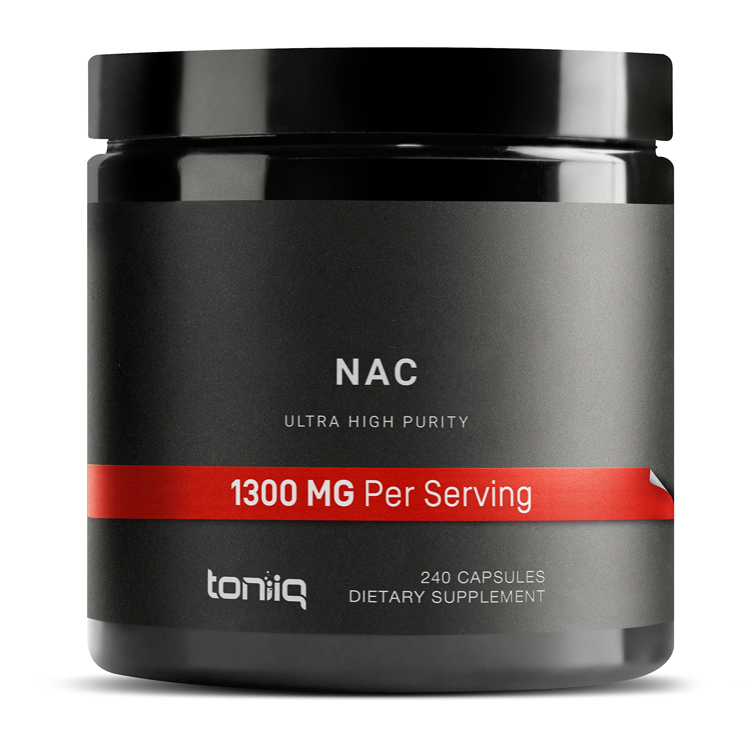Toniiq 1300mg NAC - 4 Month Supply - Min. 98%+ Tested Purity - Ultra High Strength