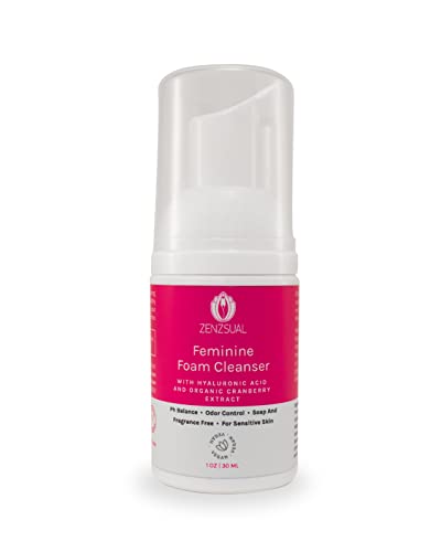 ZENZSUAL Feminine Foam Cleanser with Hyaluronic Acid and Organic Cranberry Extract – PH Balance