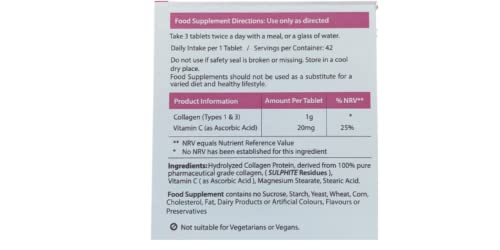 AHS Super Collagen Plus C Tablets - Pack of 250 Tablets (Also 120 + 90 Counts) 3 Sizes! 6000MG PER AHS