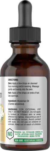 Abyssinian Oil 4 fl oz | Hair and Skin Oil | 2 Pack of 2oz | Paraben, SLS and Fragrance Free Horbäach