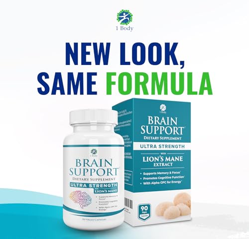 1 Body Brain Supplements for Memory and Focus - Support Healthy Brain