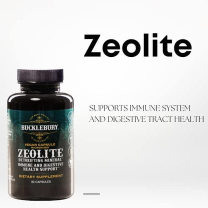 BUCKLEBURY Zeolite Micronized Smart Mineral Capsules - Supports Detox, Immune BUCKLEBURY