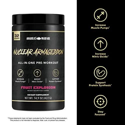 Anabolic Warfare Nuclear Armageddon Pre Workout Powder Pre-Workout for Men Anabolic Warfare