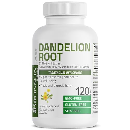 Bronson Dandelion Root High Potency Supplement, Supports Overall Good Health & Well Bronson
