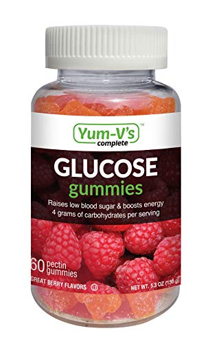 YumVs Complete Glucose Gummies, Raspberry Flavor, (60 Ct); Chewable