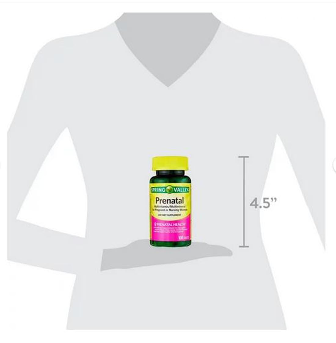 4 TOP CARE Prenatal Multivitamin/Multimineral for Pregnant and Nursing Women Dietary Supplement Tablets 4 TOP CARE