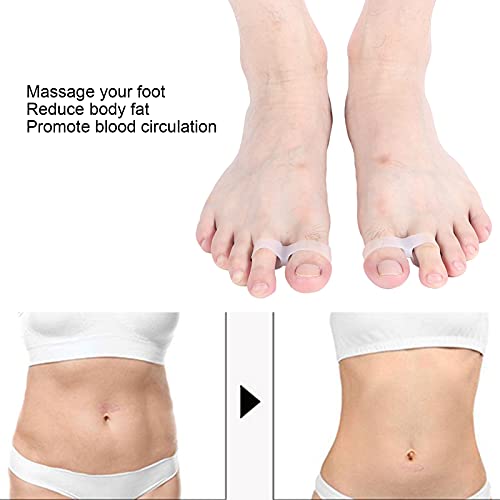 2Pcs Slimming Silicone Foot Massage Magnetic Toe Ring Magnetic Slimming Toe Rings Dioche