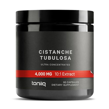 Toniiq Cistanche Tubulosa - (4000mg) Pure Cistanche Supplement for Men - 10x Highly