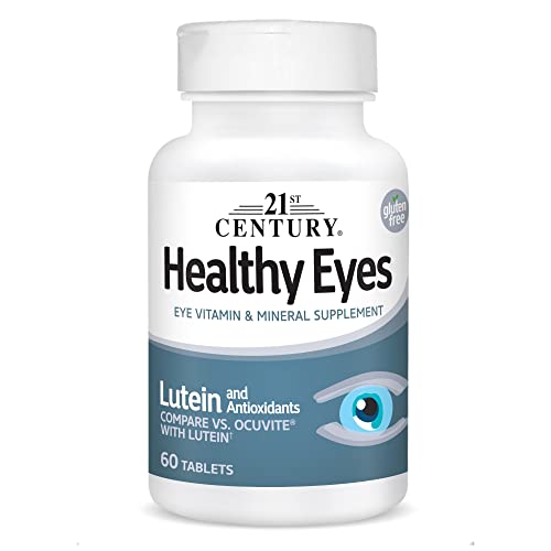 21st Century Healthy Eyes with Lutein Tablets, 60 Count, White (27452) 21st Century