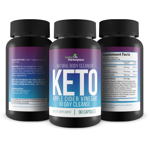 3X Keto Apple Cider Vinegar 90 Day Cleanse - Promote Health & Wellness - Flush Waste Generic