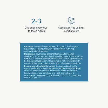 Bonafide Revaree – Drug-Free, Hormone-Free Vaginal Moisturizer with Hyaluronic Acid – 60 Day Supply