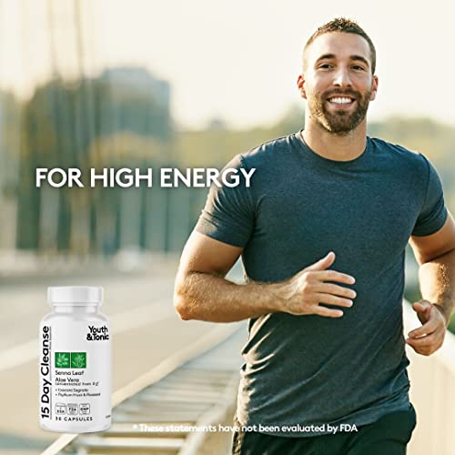 Youth & Tonic 15 Day Colon Cleanser & Detox for Waste Loss to Feel Lighter