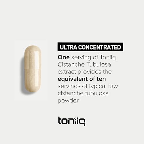 Toniiq Cistanche Tubulosa - (4000mg) Pure Cistanche Supplement for Men - 10x Highly