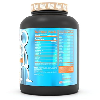 BPI Sports ISO HD Isolate Protein Vanilla Cookie, 76.8 oz - 69 Servings