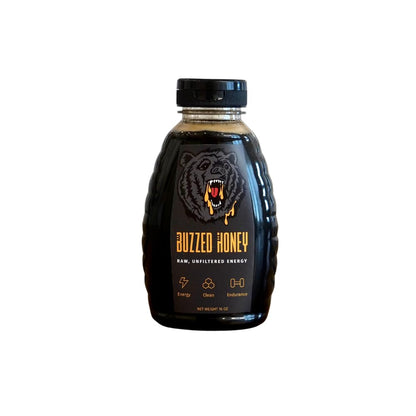 Buzzed Honey - 16oz, Natural Preworkout Supplement, Raw Honey, Caffeine, Clean Energy