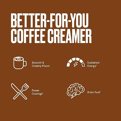 Bulletproof Hazelnut Creamer, 14.8 Ounces, Keto Coffee Creamer with MCT Oil and Grass
