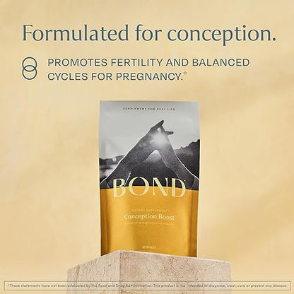 BOND Conception Boost: Fertility Supplements for Women for Ovulation, Egg Quality, and Fertility