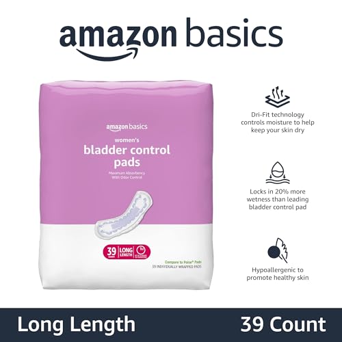 Amazon Basics Incontinence, Bladder Control & Postpartum Pads for Wome Amazon Basics