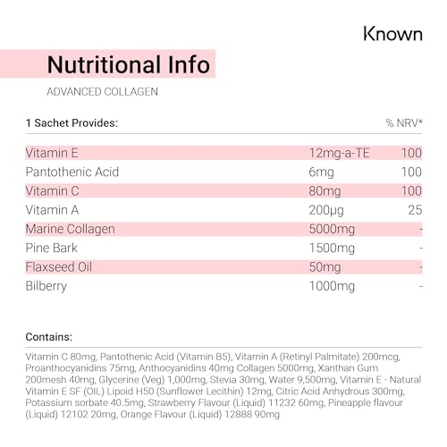 Advanced Collagen Supplement by Known Nutrition with Vitamin C | Liposomal Technology Known