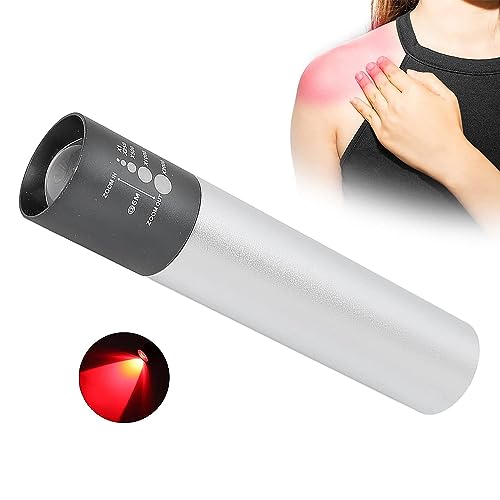 660nm Red Light Therapy Torch for Muscle Pain Relief, Handheld LED Infrared Light Therapy Device Kdvioo