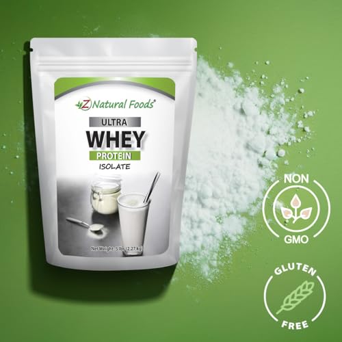 Z Natural Foods Whey Protein Powder Isolate, Unsweetened Protein Powder Enriched Z Natural Foods