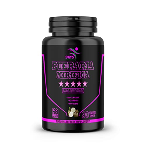 90 Caps Pueraria Mirifica 1000mg Pills - (10:1 Extract Equivalent to 10000mg) High Potency SMSHEALTHPRODUCTS.com