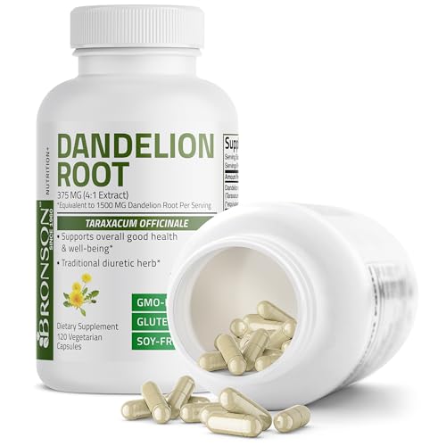 Bronson Dandelion Root High Potency Supplement, Supports Overall Good Health & Well Bronson