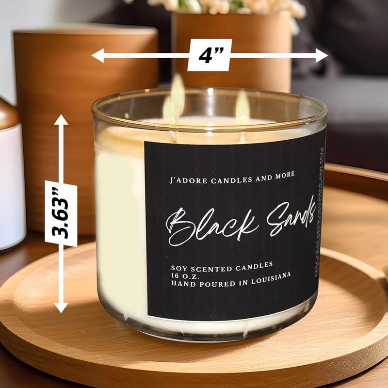 100% Soy Candles Clearance (16 Oz) - Hand Poured Scented with Essential Oil, Aromatherapy Candles Krewe Home Interiors