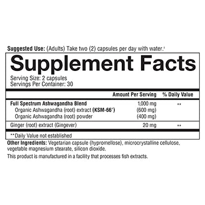 Youtheory ashwagandha Capsule, Helps Maintain Normal cortisol Level, Helps Reduce Youtheory