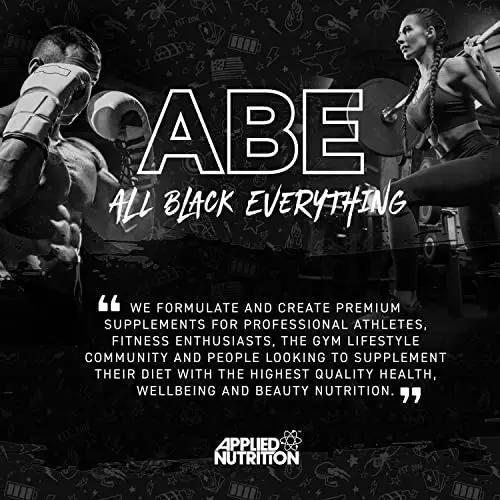 ABE All Black Everything Pre Workout Energy, Increase Physical Performance with Citrulline