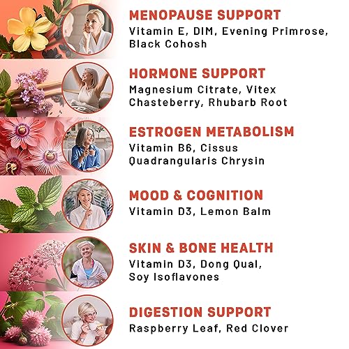 20-in-1 Menopause Supplements for Women - Dim Supplement Women - Estrogen Supplement PrimeMD
