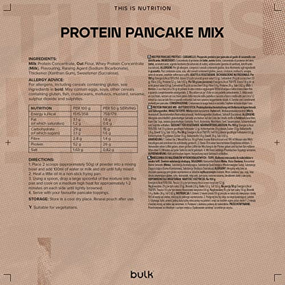 Bulk High Protein Pancake Mix, Butterscotch, 500 g