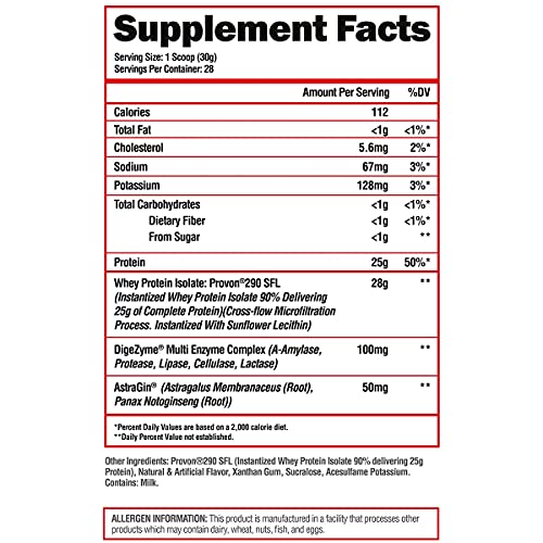 ALPHA LION Superhuman Whey Protein Powder, Great Tasting Pure Whey Protein Isolate ALPHA LION