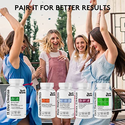 Youth & Tonic 15 Day Colon Cleanser & Detox for Waste Loss to Feel Lighter