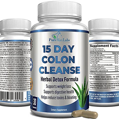 YUMMYVITE 15 Day Colon Cleanse and Detox, Herbal Detox Formula, Supports Weight 
