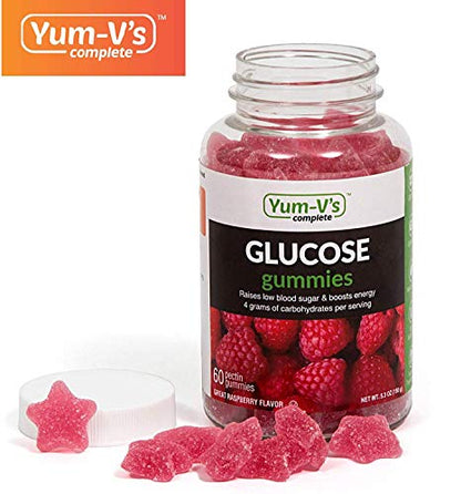 YumVs Complete Glucose Gummies, Raspberry Flavor, (60 Ct); Chewable