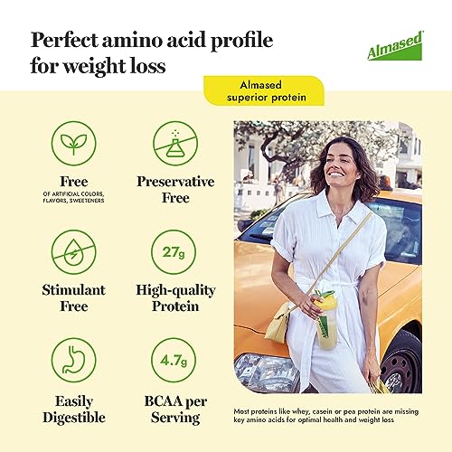 Almased Protein Powder for Weight Loss Kit for Men & Women, Natural Meal Replacement Almased