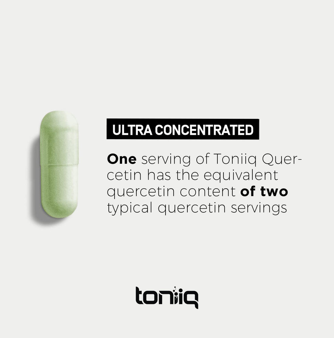 Toniiq Ultra High Purity Quercetin Capsules - 95%+ Highly Purified and Bioavailable Toniiq